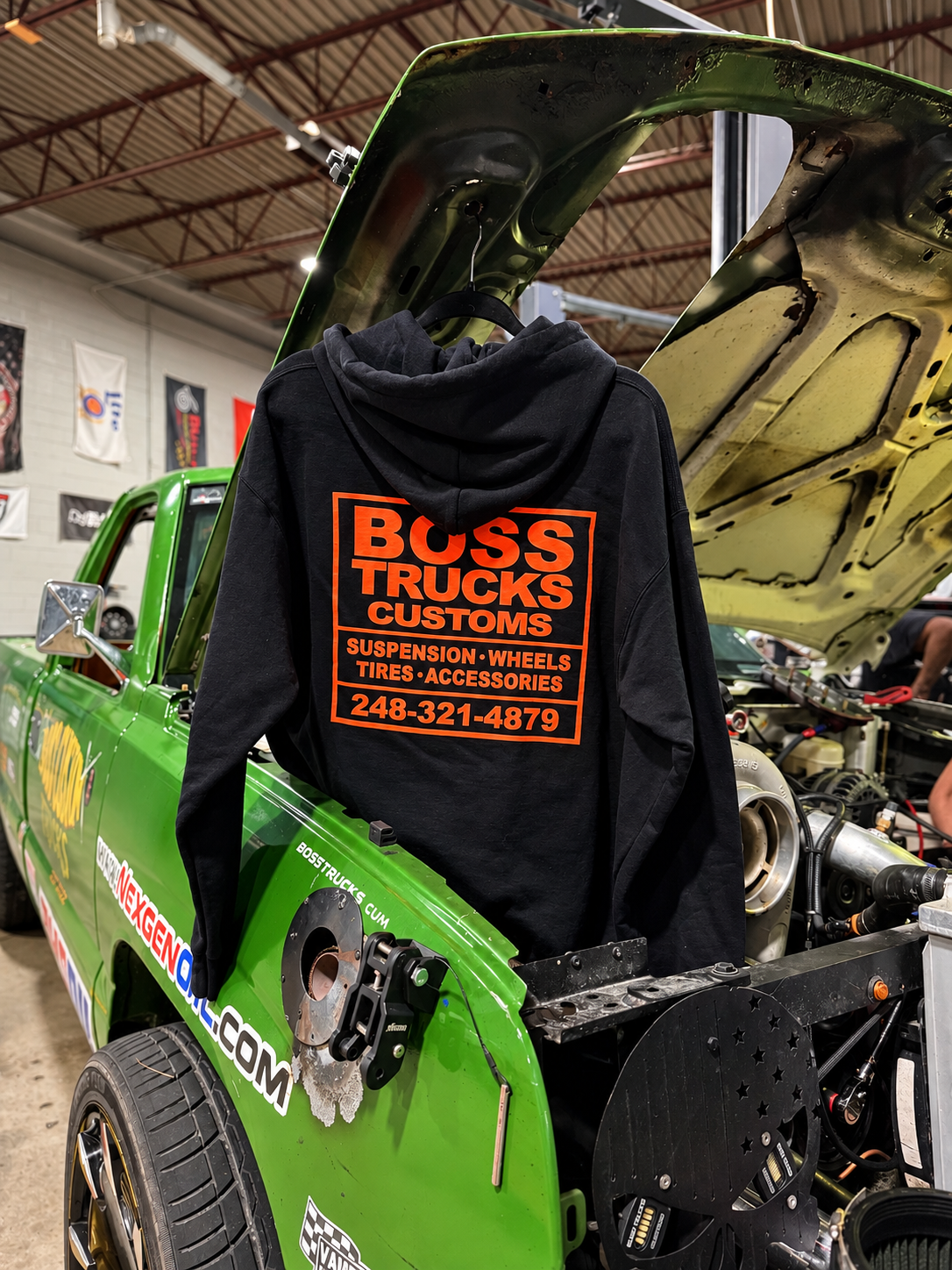 BTC SHOP HOODIE ORANGE